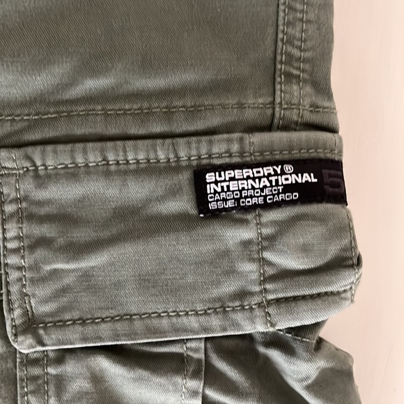 Superdry Olive Green Cargos - Picture 6 of 11